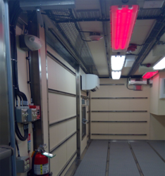 8' x 20' interior view (typical)